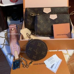 Louis Vuitton Multi-Pochette Accessoires (Pink)